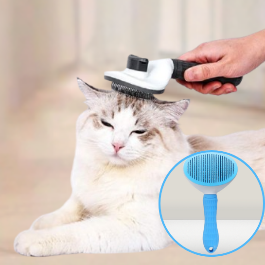 Brosse-pour-chat-SoftNeedle™-variant-bleu