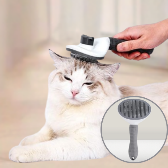 Brosse-pour-chat-SoftNeedle™-variant-gris