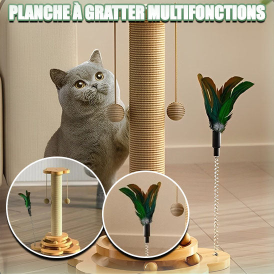 Jouet pour chat à gratter ScratchingPole™ planche multifonction