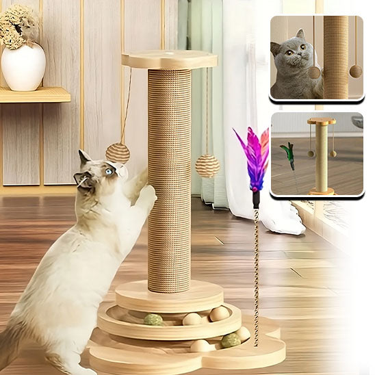 Jouet pour chat à gratter ScratchingPole™ réduit le stress