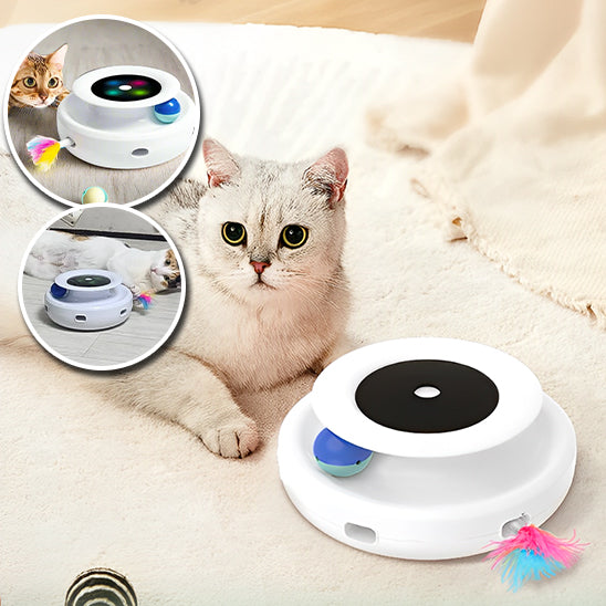 Jouet pour chat rotatif FeatherandBall™, jeu très divertissant pour le chat