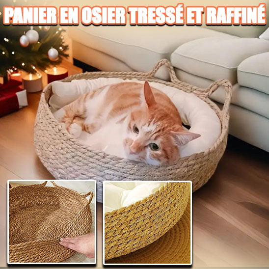 Lit-pour-chat-tressé-ComfortWeave™-raffiné