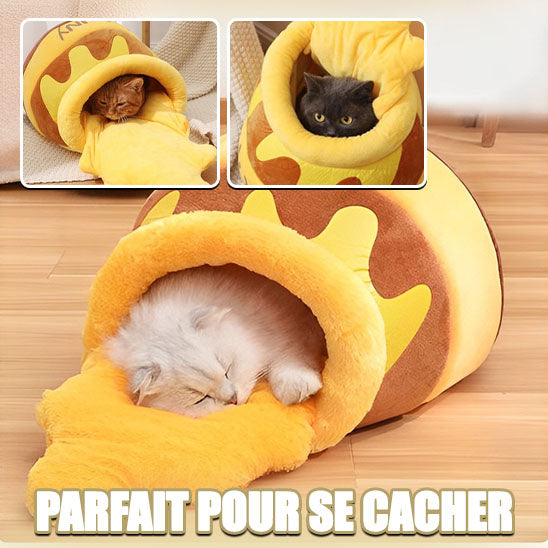 Niche-pour-chat-HoneyNest-cachette