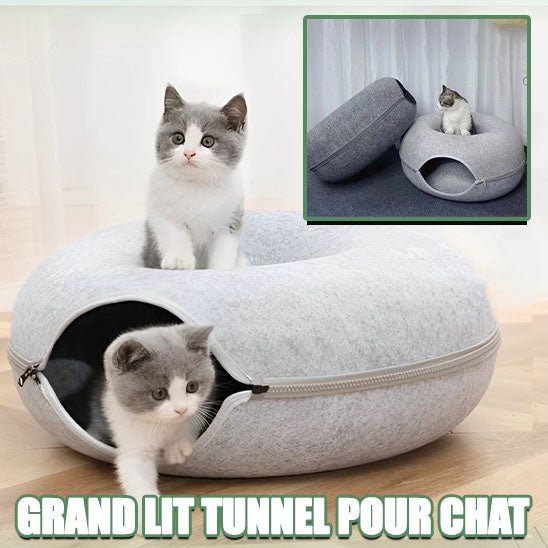 Lit pour chat | FeltNest™ - tunnel