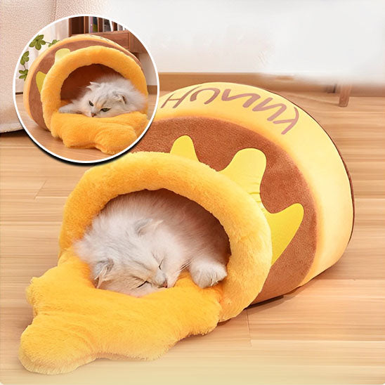 Niche pour chat HoneyNest™ pour un doux sommeil