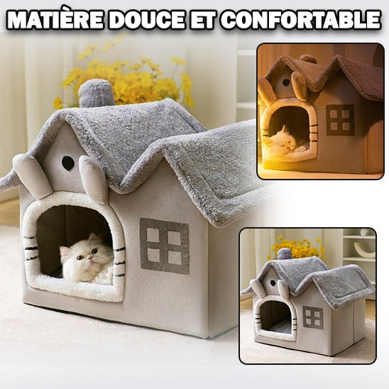 Niche pour chat | CosyHome™ - matière douce