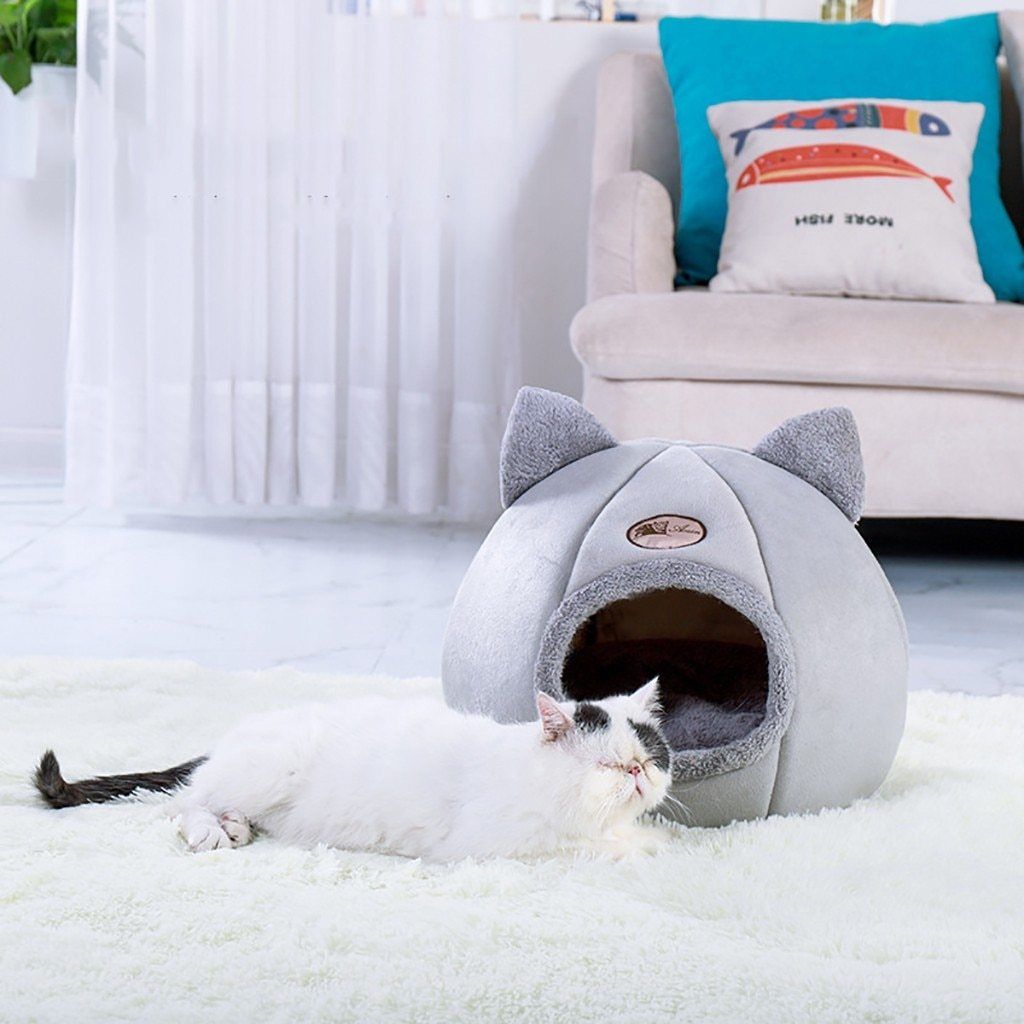 ComfyHouse™ - Niche pour chat ultra confortable - Abracada'Cat